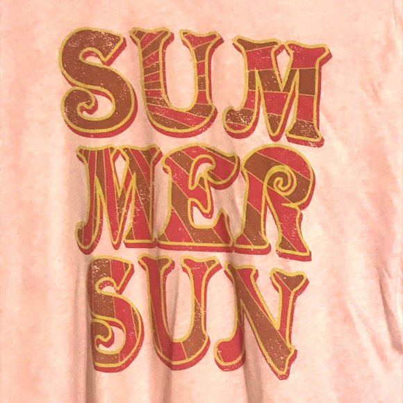 Seven7 Ultra Soft "Summer Sun" Graphic Tee NWOT Size L - Picture 3 of 3